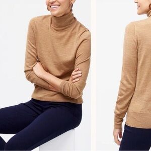 J. Crew Camel Turtleneck Sweater